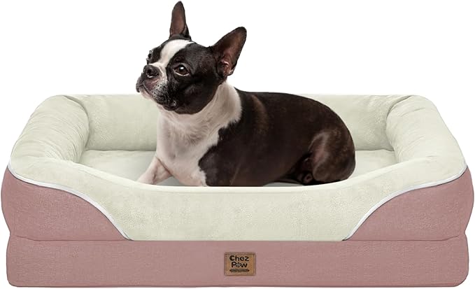 Orthopedic Foam Large Dog Bed XLarge Dog Beds with Removable Washable Cover Pet Bed with Bolster Waterproof Cover Extra Large Dogs Beds Big Size Pet