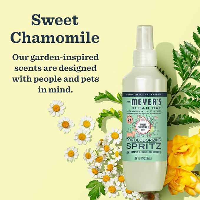 MRS. MEYER'S Clean Day Dog Deodorizing Spray, Sweet Chamomile Scent, 8oz
