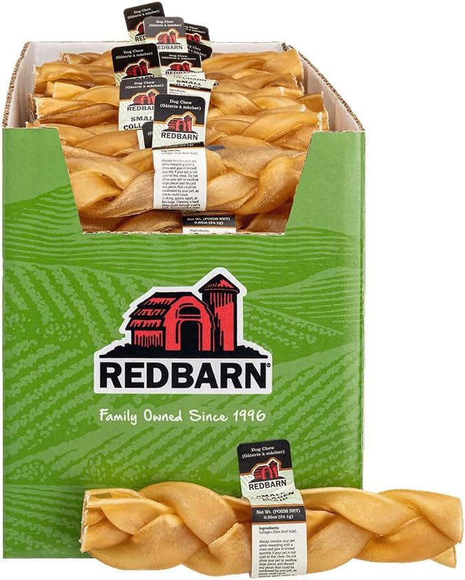 Redbarn Pet Products Collagen Braid - Small, Pack of 25