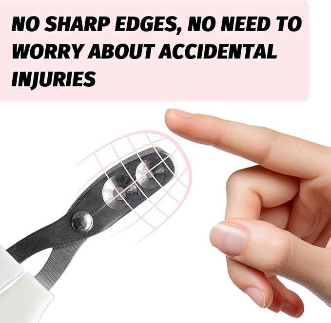 2 PCS Bearded Dragon Nail Clippers, Cat Nail Trimmer, Stainless Steel Cat Claw Clippers, with (White + Pink) Files * 2, Suitable for Reptiles, Novice Pet Families (Orange + Rose Red)