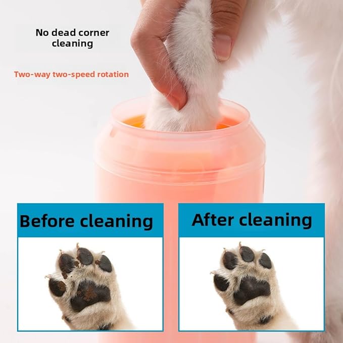 Portable Dog Paw Cleaner Dog Paw Washer Paw Mud Cleaner Pet Foot Cleaner Suitable for Large, Medium and Small Dogs/Cats (Green, Large)