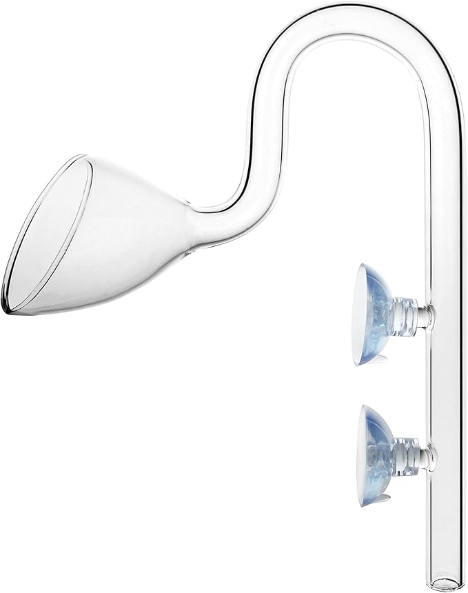 Glass Lily Pipe Outflow for Aquarium Planted Tank (13mm for 12/16mm (1/2" ID) tubing)