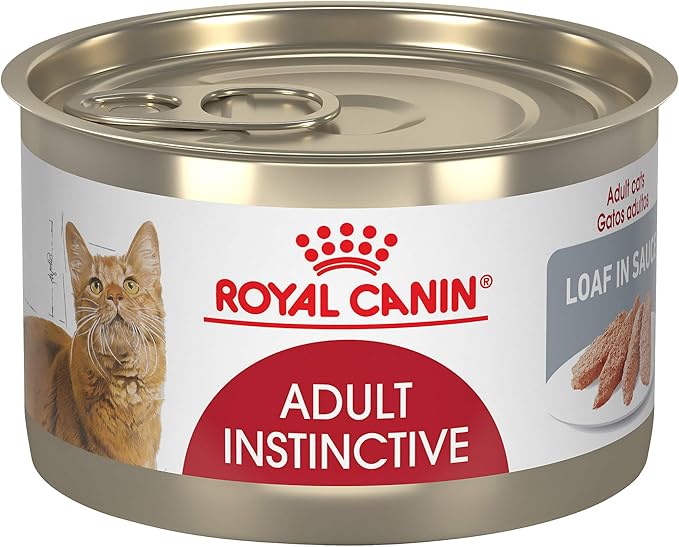 Royal Canin Feline Health Nutrition Adult Instinctive Loaf in Sauce Canned Cat Food, 5.1 oz can (24-count)