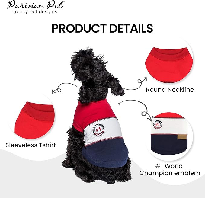 Champion Red Tank by Parisian Pet