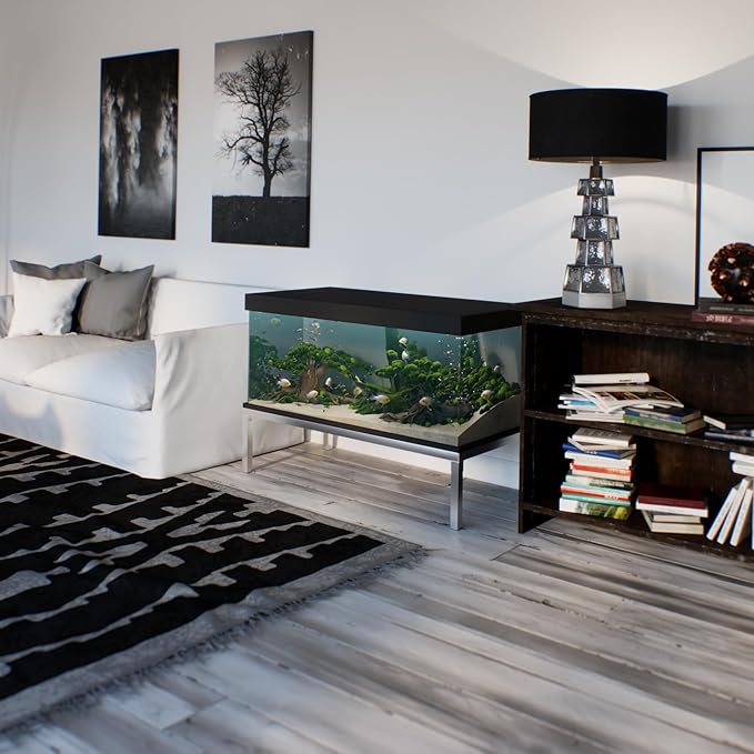 24 in X 48 in. Aquarium Stand | Industrial Style Aluminum Fish Tank Base with Open Frame Design