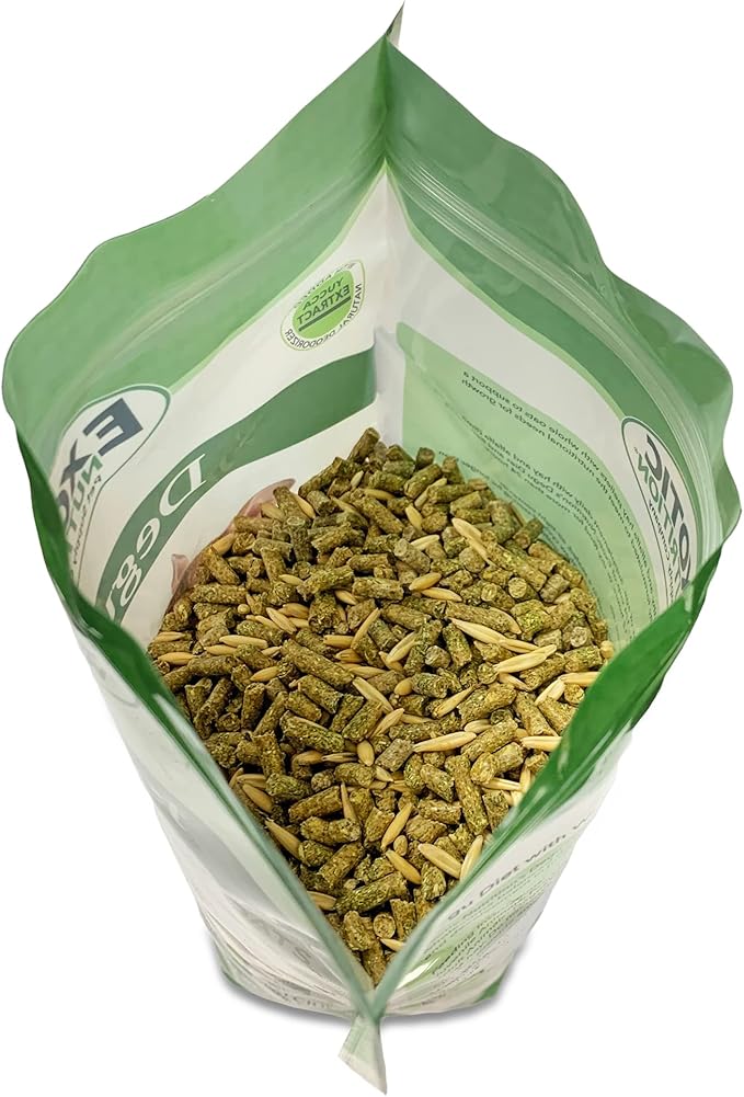 Exotic Nutrition Degu Diet (18lb) - Nutritionally Complete Healthy Pellet Diet with Whole Oats - for Domesticated Pet Degus