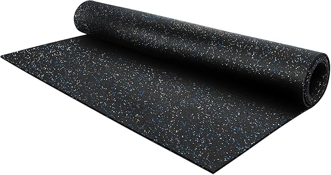 Flooring Inc's 1/4" Thick Tough Rubber Flooring Roll | Flexible Recycled Rubber Floor Mats for Home Gym | Heavy Duty Rubber Mat for Home Gyms, Sheds, Horse Stall Mat or Trailer