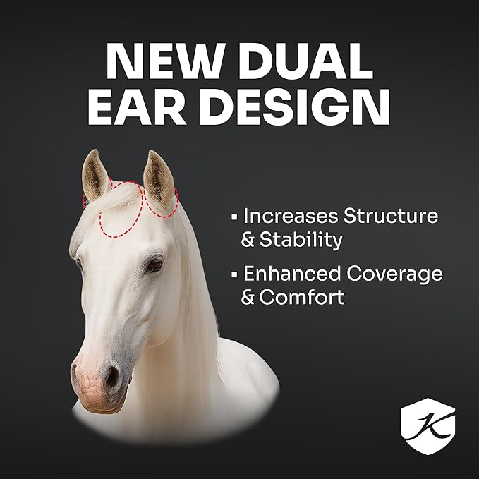Kensington 90% UV Fly Mask CatchMask UViator - Without Ears & Forelock Freedom Web Trim Size: X.Large Color: 2021 - Atlantis