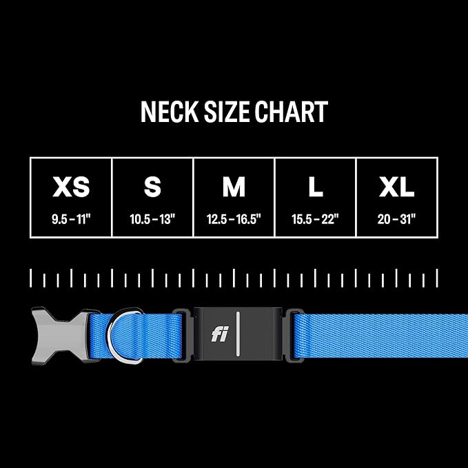 Fi New Series 3+ Smart Dog Tracker Collar – AI GPS for Dogs, Health & Behavior Monitor, Virtual Fence, Escape Alerts, Waterproof, Apple Watch Compatible 12Mo Membership Included