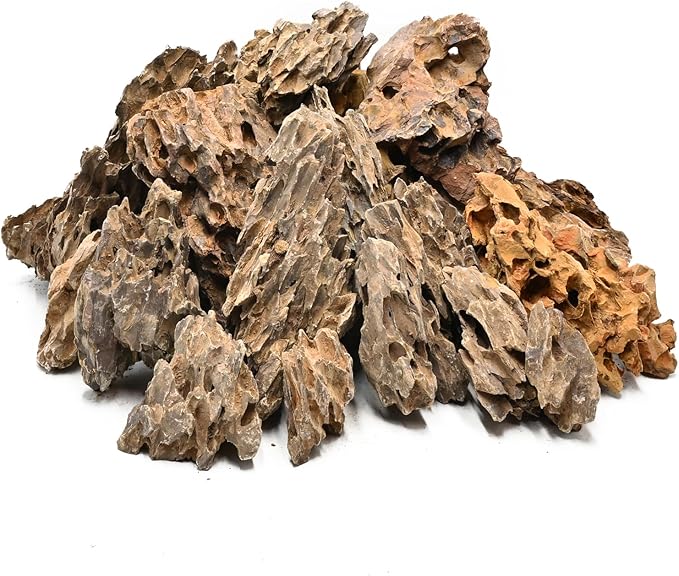 5LB Aquarium Rocks Dragon Stone for Aquariums Landscaping Model Fish Tanks Terrariums Vivariums Model Decoration-2 to 4 Inches