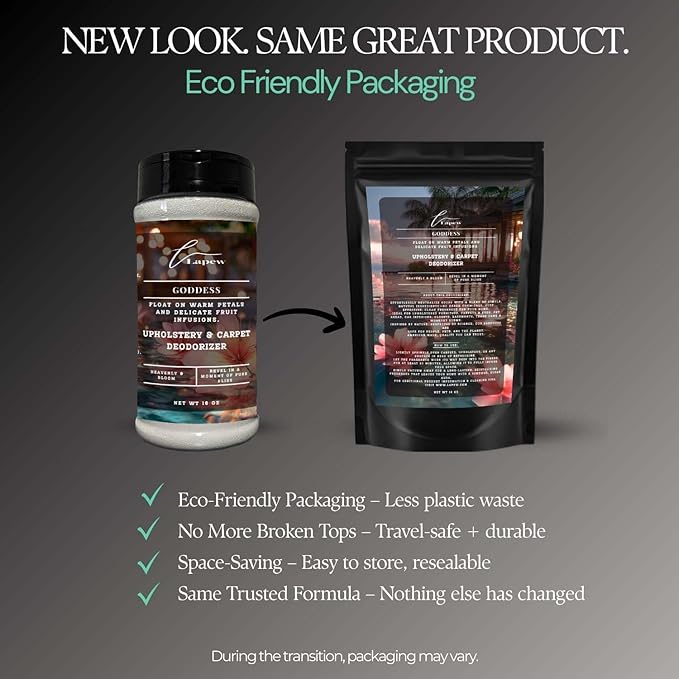 Goddess Carpet Freshener Powder: Powerful Odor Eliminator for Home, Upholstery Deodorizer, Carpet Deodorizer, Pet Urine, Cat Litter Box - Sweet Grace Fragrance