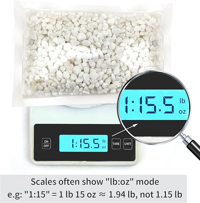 2 Pounds White Pebbles for Indoor Plants, 3/8 Inch Polished White Rocks, Decorative River Rocks for Potted Plants Vase Cactus Bird Bath and Outdoor Garden Landscaping