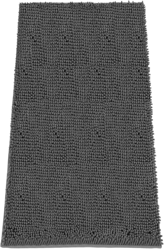 Absorbent Dog Door Mat for Muddy Paws, 60" x 30" Chenille Indoor Mats for Entryway, Trap Dirt Front Door Mat Indoor Entrance Washable Non Slip Soft