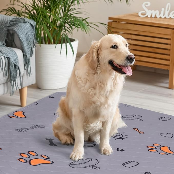 Washable Pee Pads for Dogs, 2 Pack Large 41"x41" Super Absorbent Reusable Pads for Dog Training Pads, 100% Waterproof Non-Slip Pee Pads Whelping Pads Dog Playpen Pads Crate Mat Crate Pads Dog Products