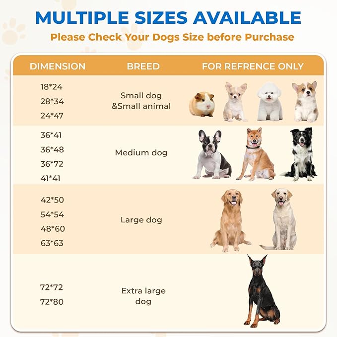 Fostanfly Washable Pee Pads for Dogs, 2 Pack Large 54"x54" Ultra-Absorbent and Leak-Proof Non-Slip Reusable Potty Training Pads for Dogs, Puppy & Cats of Add 8 Lanyards-Blue