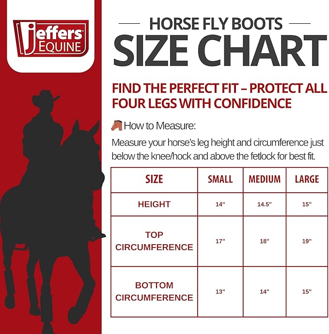 Jeffers Romper Stomper Fly Boots for Horses - Grey, Large – Breathable Mesh Leg Wraps for Insect Protection, Stable Accessories for Summer Turnout, Ride Gear, Horse Hoof & Leg Care - 4 Pack