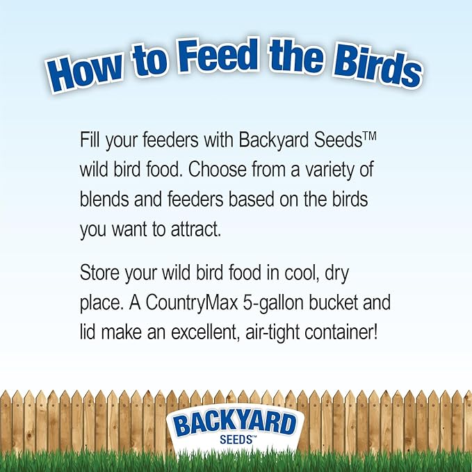 Backyard Seeds Thistle Bird Seed for Finches 50 Pounds