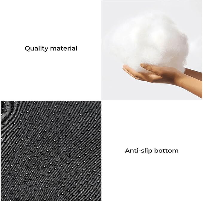 FUNNY FUZZY Pet Fluffy Fuzzy Calming Dog Couch Bed Sofa Protector Washable Pets Mat for Large Medium Small Dogs and Cats (Coffee,37.4 × 33.46 × 6.3 in)