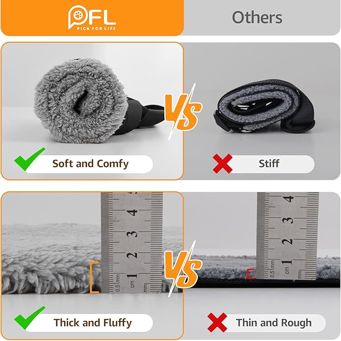 Adjustable Dog Lift Harness, Dog Sling for Large Dogs Hind Leg Support, Soft Lift Support Helps Senior, Injured, Disabled and After ACL Surgery Dogs-Black & Grey (Medium)