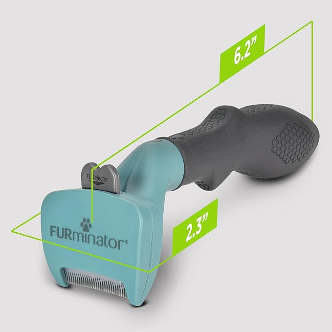 FURminator® deShedding Tool For Small Cats, Short Hair, Removes Loose Hair From Shedding