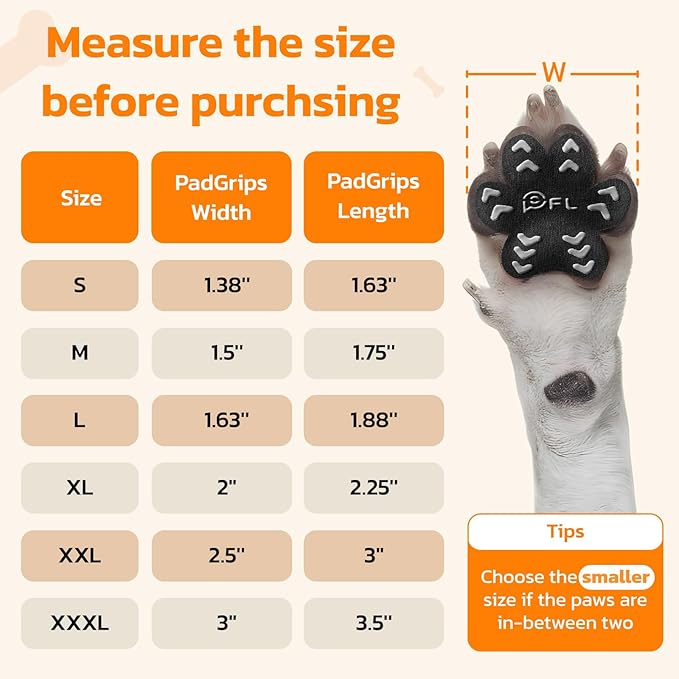 Non-Slip Dog Paw Protector Pads for Senior Dogs, Dog Paw Traction Stickers with Anti-Slip Rubber, Help Dogs Walk on Hardwood Floor, Pink 48pcs, L for 21-40lbs