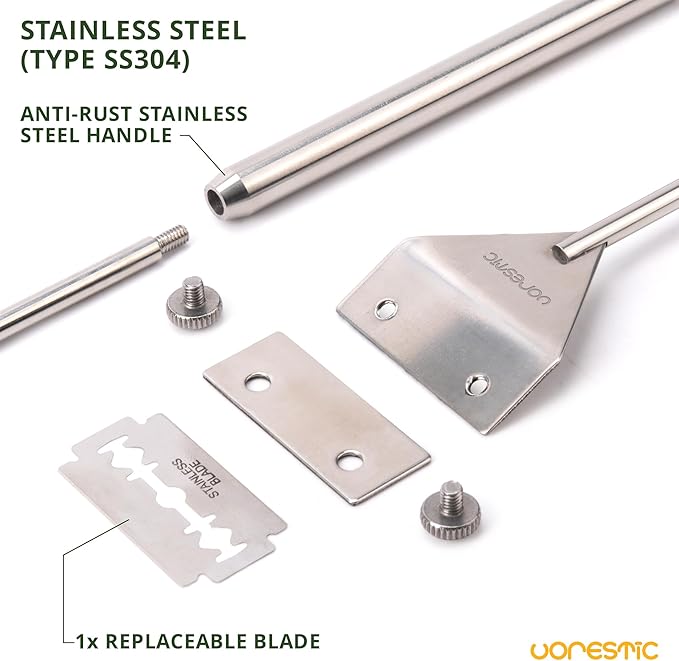 6Pcs Aquascape Tools, Terrarium Tools, Aquarium Kit with Stainless Steel Aquarium Tweezers Extra Long, Aquarium Scissors, Algae Scraper, and Spatula - Aquascaping Tools Set for Maintenance