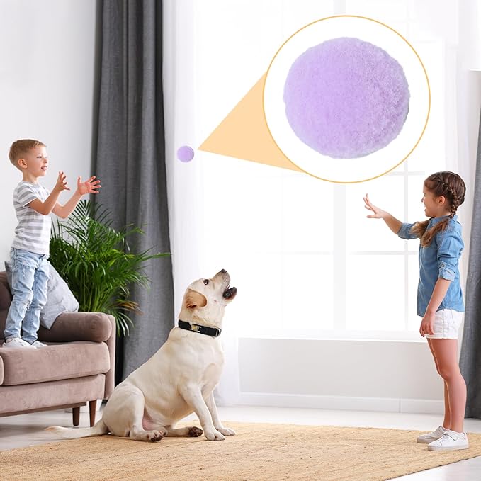 30 Pcs Soft Plush Cat Ball,Cat Toy Balls,Bulk Cats Toys,Puff Balls,Fuzzy Colorful Cats Ball for Pet Playing Exercising