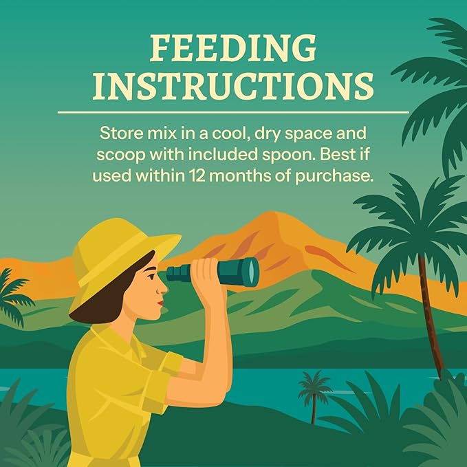 100% Organic Parakeet Food – Premium Bird Seed Mix with Oat Groats, Buckwheat, Amaranth, Super Veggies & Seeds – Reusable Tin + Stainless-Steel Scooper – Made in USA, Human Grade Ingredients (2lb)