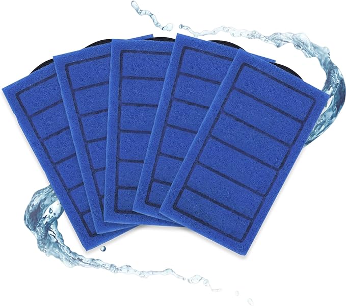 Aquarium Filter 5PCS Filter Cartridges, Replacement for Waterfall Filter Fast and Effective Filtration Turtle Filter