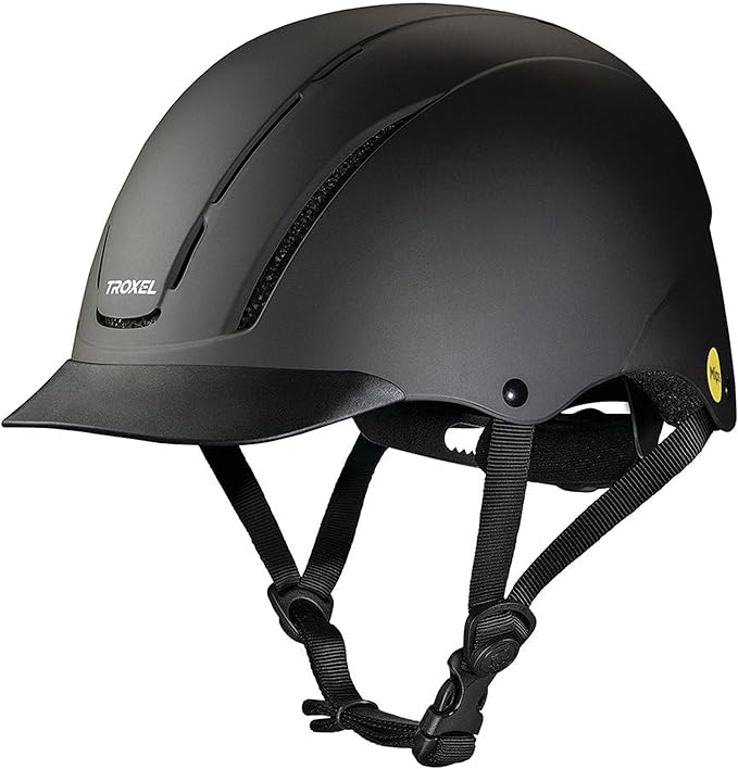 Troxel Spirit MIPS Technology Full Coverage Horse Riding Helmet, Horseback Riding Gear for Equestrians, Medium (7-7-3/8), Navy Duratec