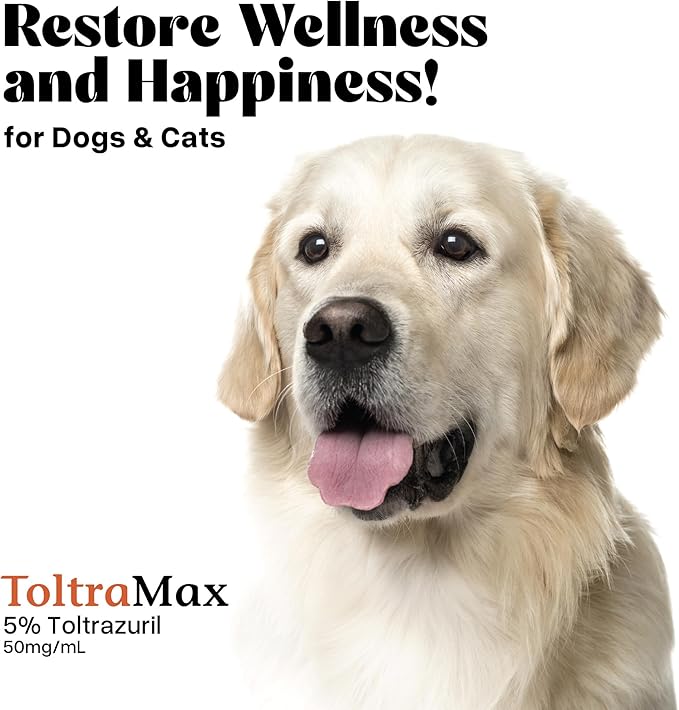Toltrazuril 5.0% for Horses, Dogs, Cats, 500mL/16.9 Ounce, for Non-Food Chain Animals, Peanut Butter