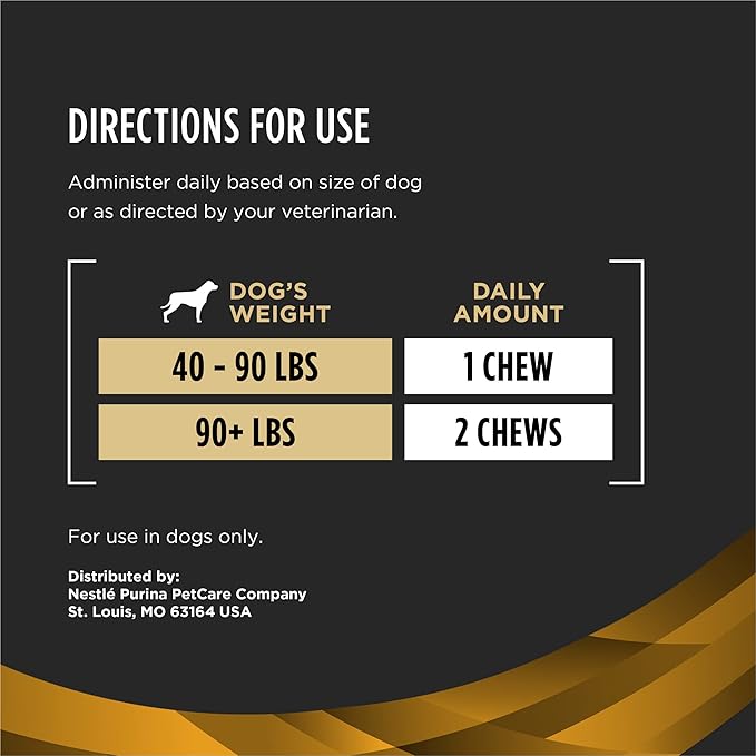 Purina Pro Plan Veterinary Joint Care Supplement for Large Breed Dogs - 30 ct. Pouch