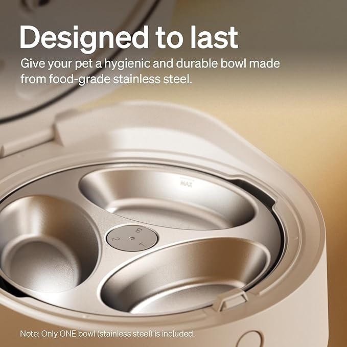 PETLIBRO Automatic Cat Feeder Wet Food with Stainless Steel Bowl, Refrigerated Auto Cat Feeder with Semiconductor Cooling, 3 Fresh Meals for 3 Days, App-Controlled Pet Food Dispenser, Easy to Clean