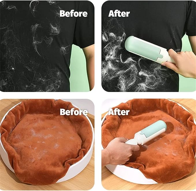 2023 New Pet Hair Remover Roller - Reusable and Washable for Dog/Cat Fur - Best for Couch and Furniture (A-White)