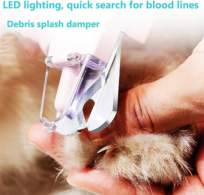 2 In 1 Pet Nail Clipper and Grinder, Professional Electric Rechargeable Pet Nail Fast Trimmer, Painless, Claw Care Grooming, Smoothing, Silent - Shockproof, For Small, Large Dogs & Cats, upgraded