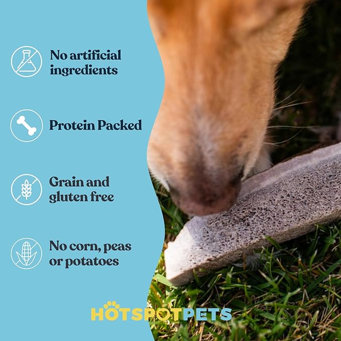 hotspot pets Premium Split Elk Antlers for Dogs - 7 Inch Large Dog Chews (2 Pack) Made in USA -Naturally Shed Antler Bone for Large Breed Aggressive Chewers -Promotes Natural Dental Hygiene