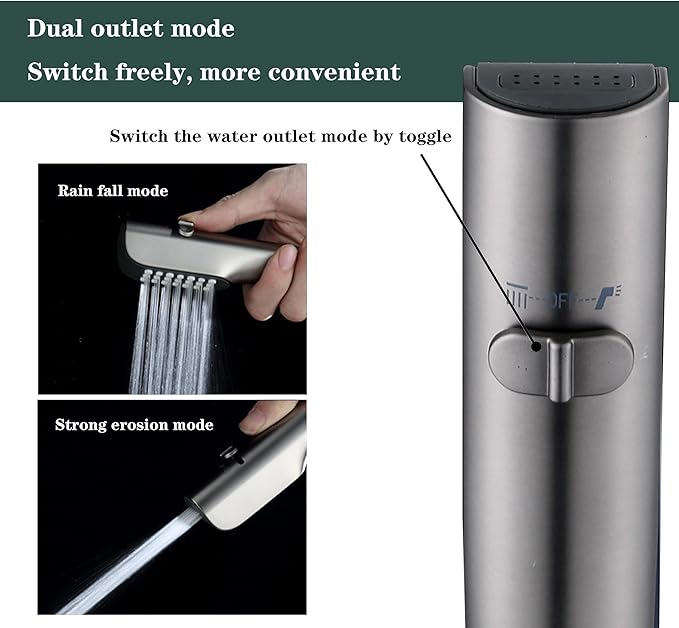 Tub faucet spayer attachment,Bathtub Shower Head Sink-Faucet with 5 Adapters, 79" Hose for Pet Dog Rinse, Baby Bath & Hair washing, ON/OFF Extension for Tub Faucet, Utility Sink, Garden,Bathroom