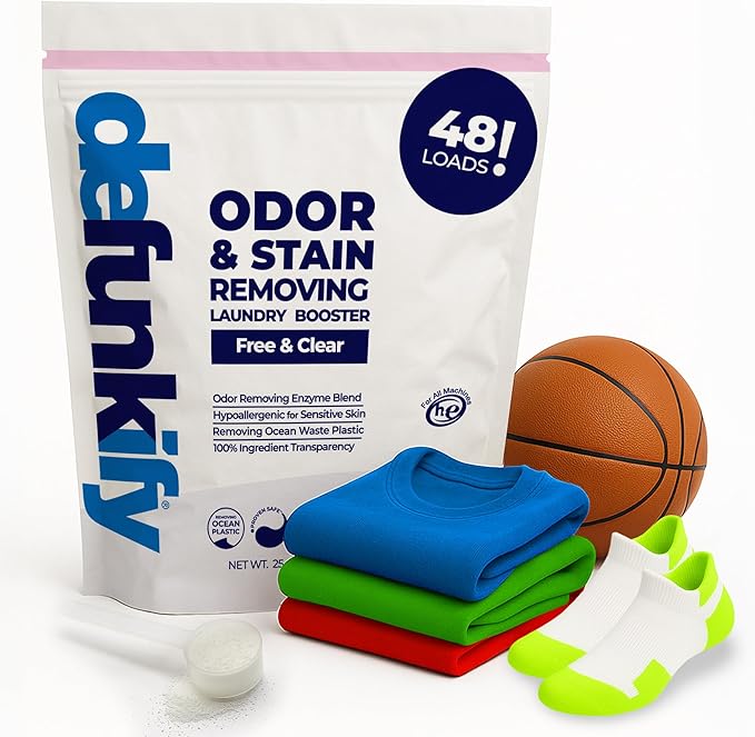 Odor & Stain Removing Color Safe Enzyme Laundry Booster Detergent Additive. Natural, Sensitive Skin PROVENSAFE Washing Soda Powder, 48 Loads