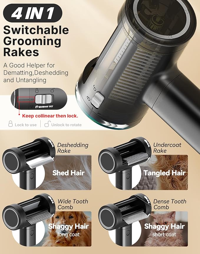 5-in-1 Cat Hair Brush & Gromming Rakes, Cat Steam Comb for Long or Short Haired Indoor Cats, Dog Hair Spritz Comb for Deshedding and Untangling, Pet Brush for Dog Kitten Rabbit Massage