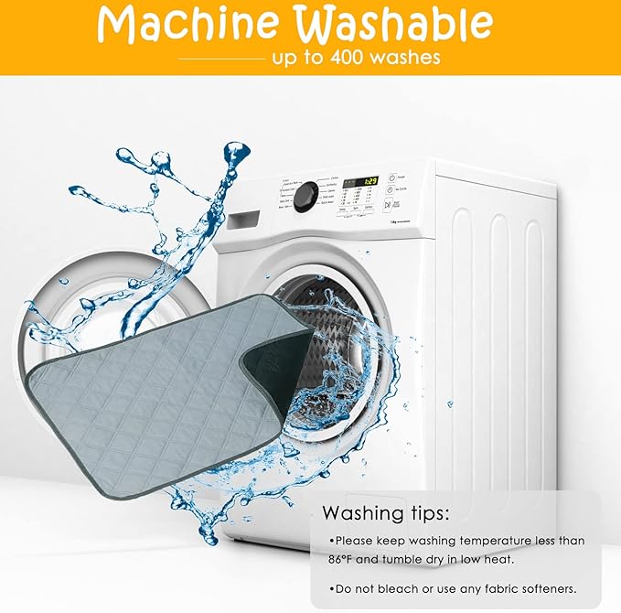 4 Pack Guinea Pig Cage Liners Washable Super Absorbent Guinea Pig Bedding Waterproof Reusable Guinea Pig Pee Pads Anti Slip Mat for Small Animals Rabbit Hamster Rat - 24" x 18"