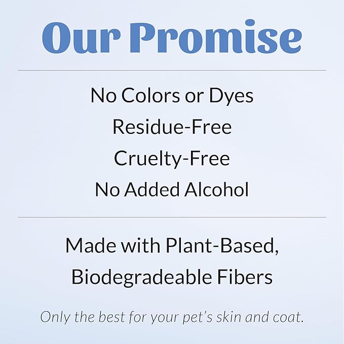 SKOUT'S HONOR Pet Grooming Wipes for Dogs and Cats - Deodorizing, Plant-Based, Biodegradable, Fragrance-Free - for Paws, Faces, Skin Folds & Bums, 80 Count