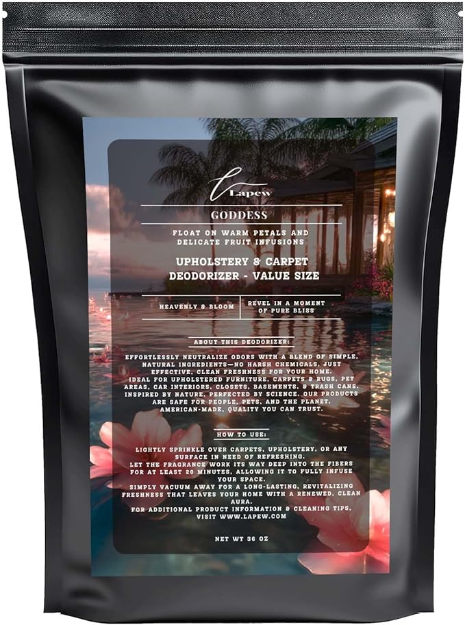 Goddess Carpet Freshener Powder Refill 36 oz | Powerful Odor Eliminator for Home | Upholstery Deodorizer | Carpet Deodorizer | Pet Urine | Cat Litter Box | Sweet Grace Fragrance