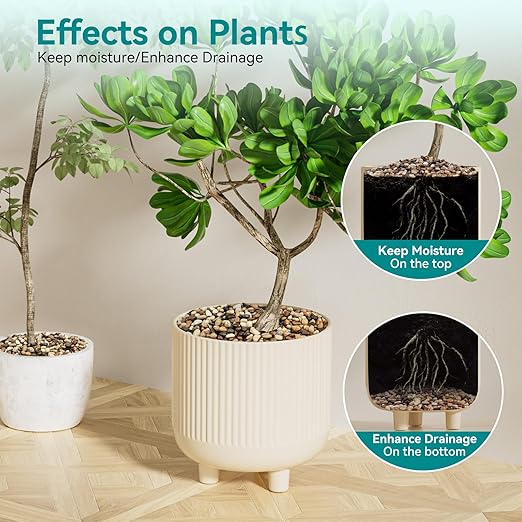 10 lbs Pebbles for Indoor Plants, Vase, Succulent, 3/8" Gravel for Plants, Pots Indoor, Bamboo Rocks for Bamboo Plants, Decorative Small River Rock, Highly Polished