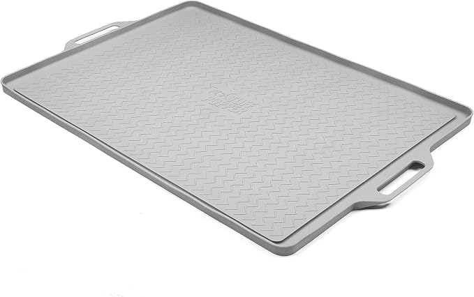 Tuff Pupper XXL Dog Feeding Mat 36x24 for Food and Water | Waterproof Silicone Placemat for Floors | Pet Food Mat for Cats and Bowls