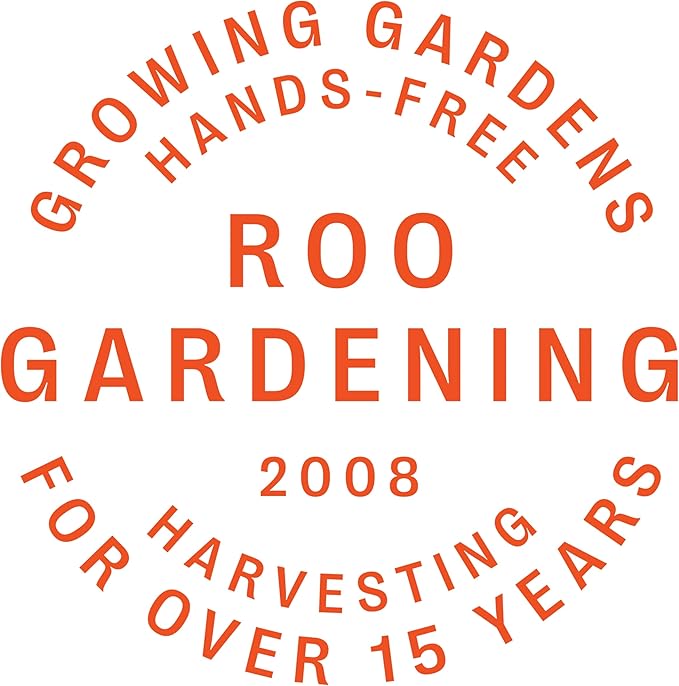 Roo Gardening Apron with Pockets & Harvesting, Picking Pouch - Adjustable, Water-resistant, Washable Canvas Cotton