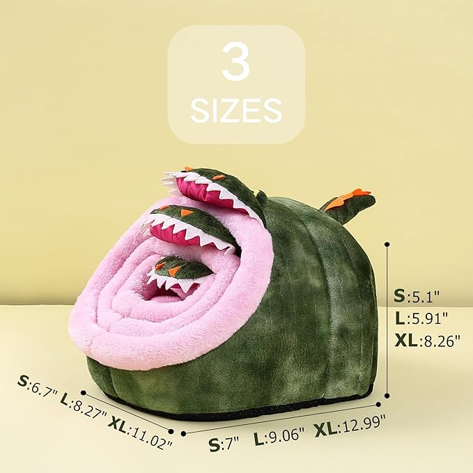 JanYoo Rat Bed Hut Guinea Pig Hideout House Small Animal Tent Accessories Rabbit Hideaway Igloo Supplies for Cages