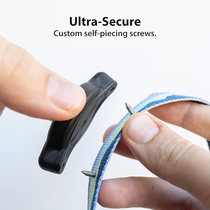 Elevation Lab TagVault™ Compact AirTag Dog Collar Mount (2 Pack) - IP68 Waterproof, Doesn't Dangle, Fits All Width Collars