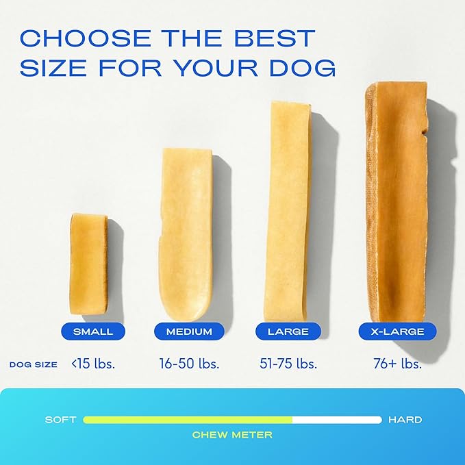 Native Pet Yak Cheese Himalayan Dog Chews - Long Lasting Dental Sticks for Medium Breeds – 100% All Natural Himalayan Yak Chews for Medium Dogs – Cheese Bone for Aggressive Chewers - 3 Per Pack