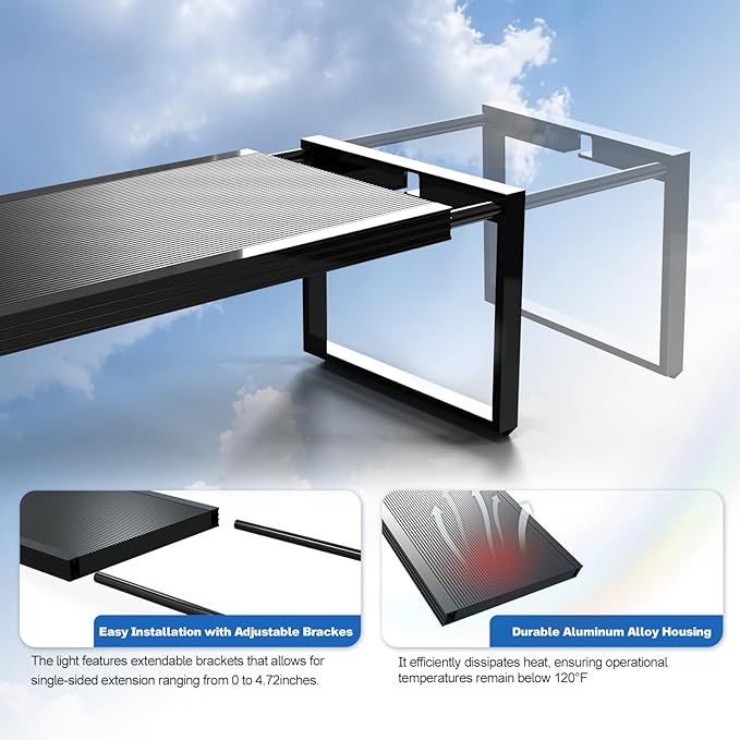 FZONE LED Aquarium Light with APP Control, Full Spectrum for 35-43" Planted Aquariums, Timer Sunrise/Sunset,60W (Light 90)