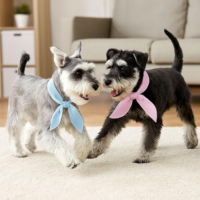 4pcs Cooling Scarf for Pets,Summer Cooling Scarves Keep Cats and Dogs Cool, Reused,Rrecycled,Suitable for Dogs (4pcs-Pink Stripe)